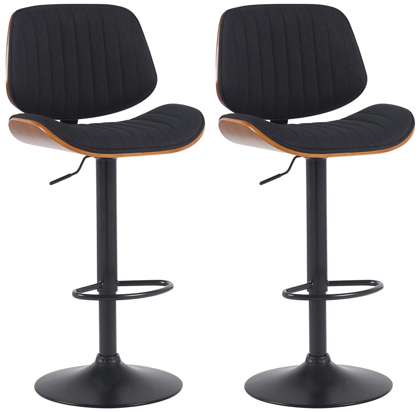 2er Set Barhocker Clawson Stoff