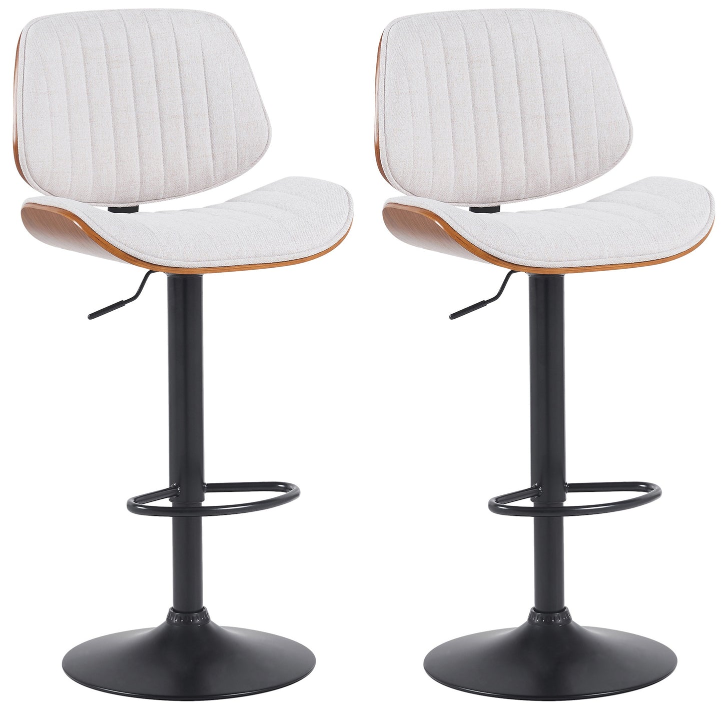 2er Set Barhocker Clawson Stoff