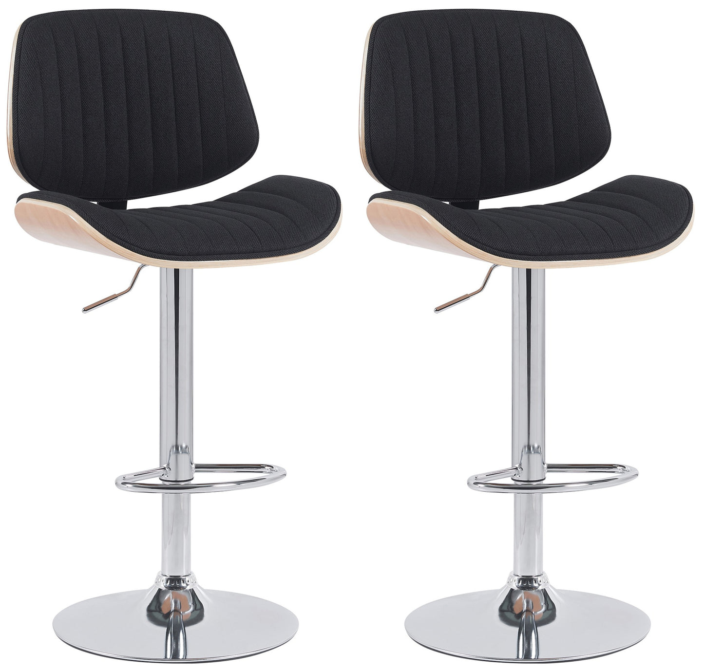 2er Set Barhocker Clawson Stoff