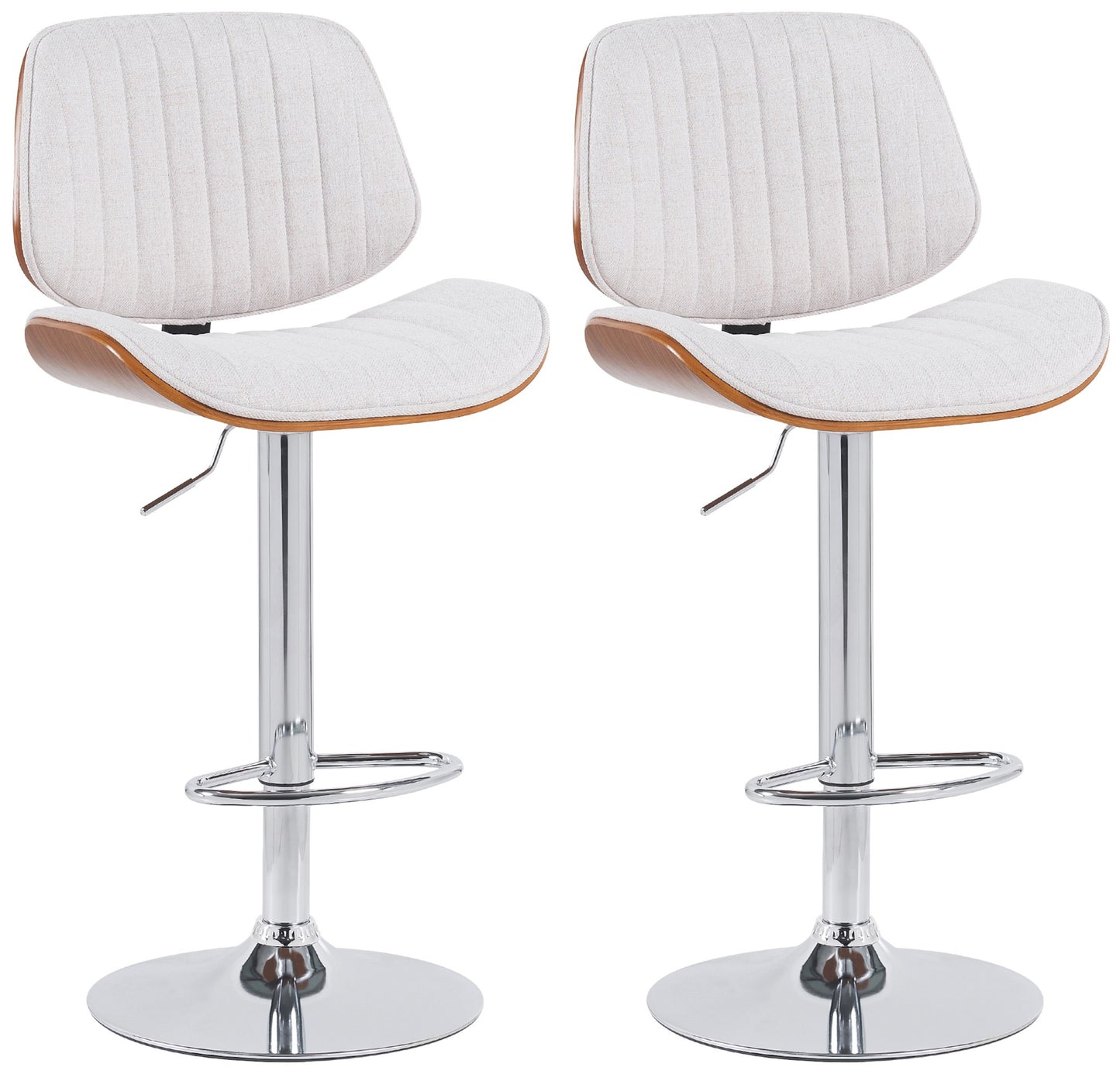 2er Set Barhocker Clawson Stoff