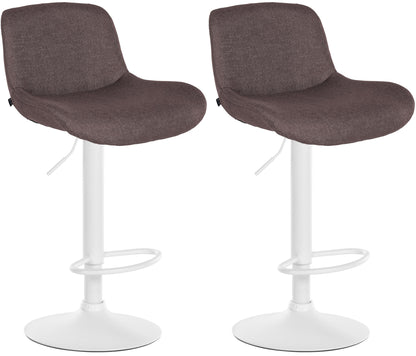 2er Set Barhocker Solon Weiß