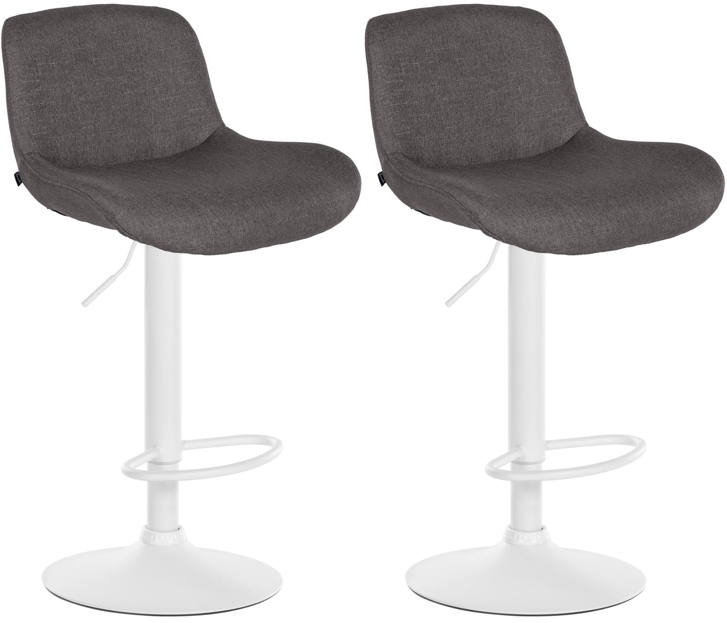 2er Set Barhocker Solon Weiß