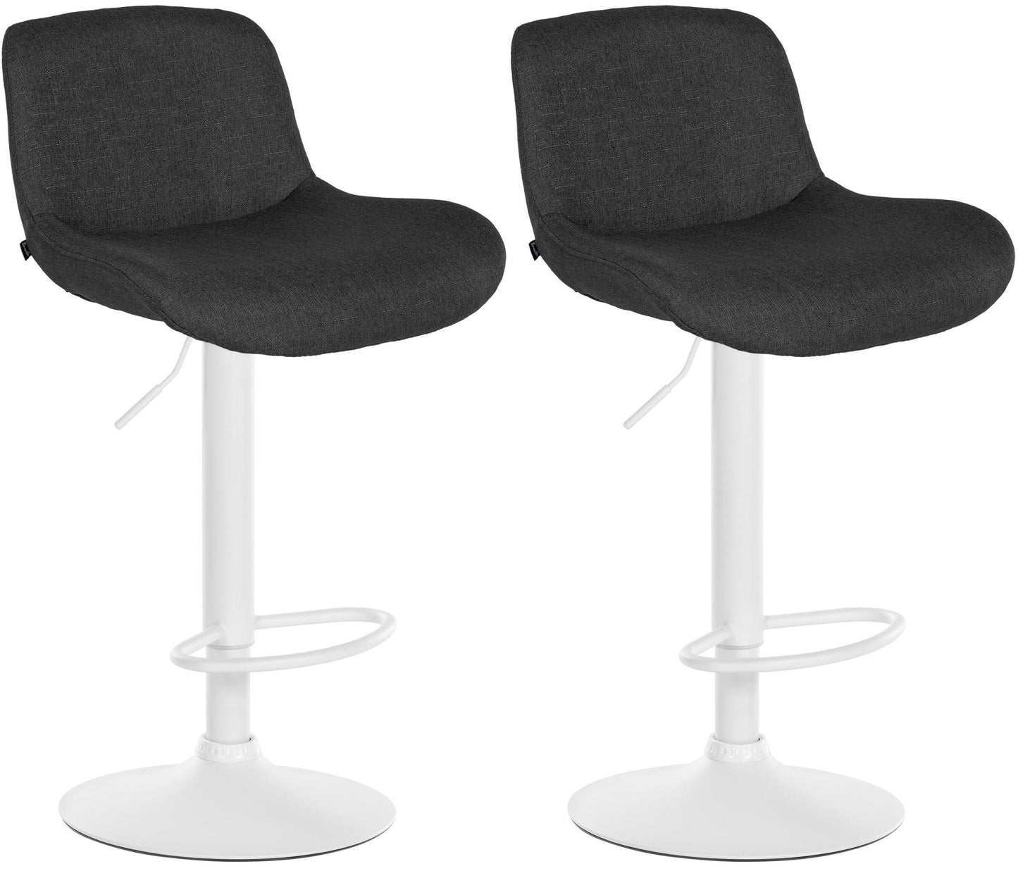 2er Set Barhocker Solon Weiß