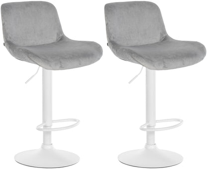 2er Set Barhocker Solon Weiß