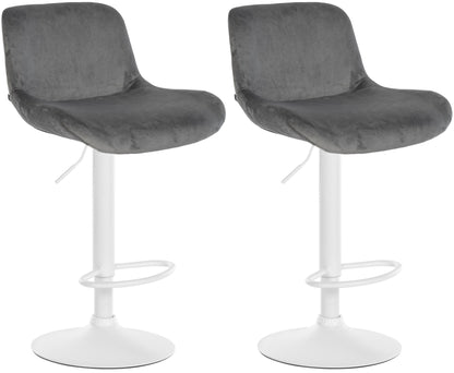 2er Set Barhocker Solon Weiß