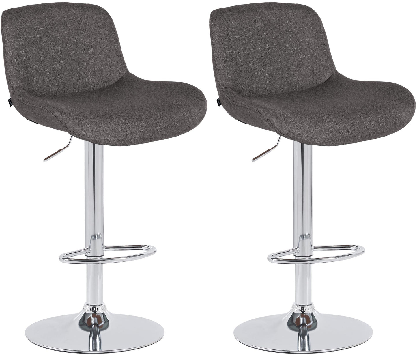 2er Set Barhocker Solon Chrom