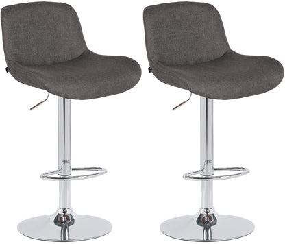 2er Set Barhocker Solon Chrom