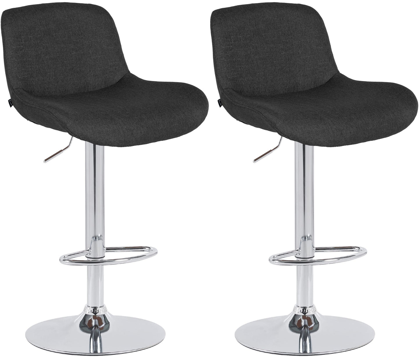 2er Set Barhocker Solon Chrom