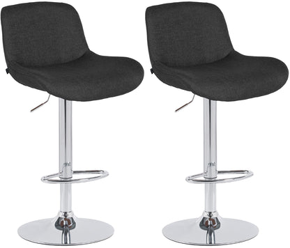 2er Set Barhocker Solon Chrom