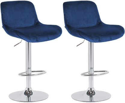 2er Set Barhocker Solon Chrom