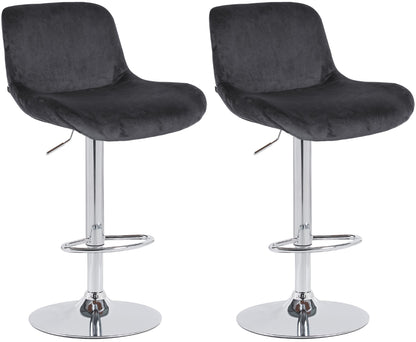 2er Set Barhocker Solon Chrom