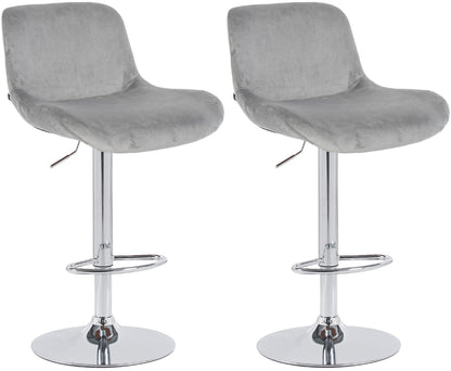 2er Set Barhocker Solon Chrom