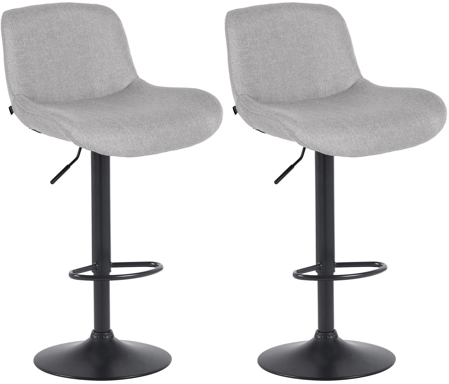 2er Set Barhocker Solon Schwarz