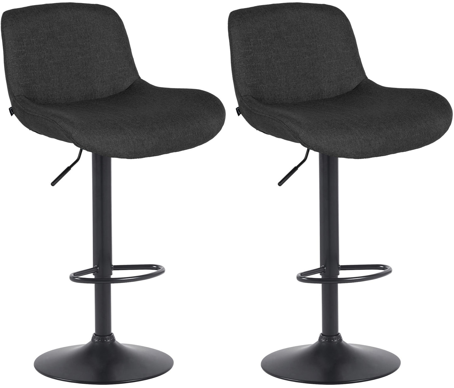 2er Set Barhocker Solon Schwarz