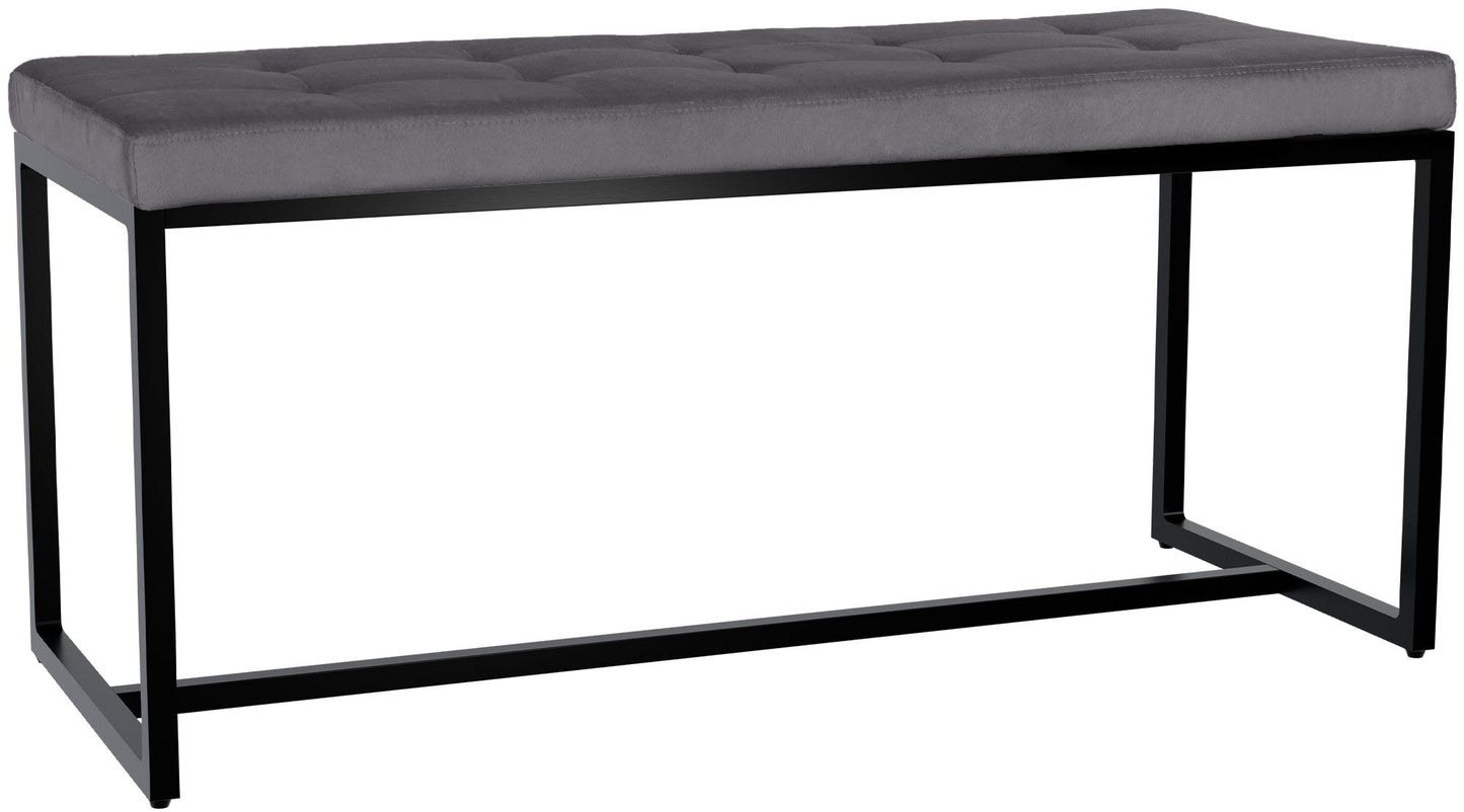 Sitzbank Barci mit schwarzem Gestell