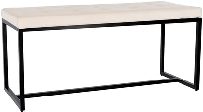 Sitzbank Barci mit schwarzem Gestell