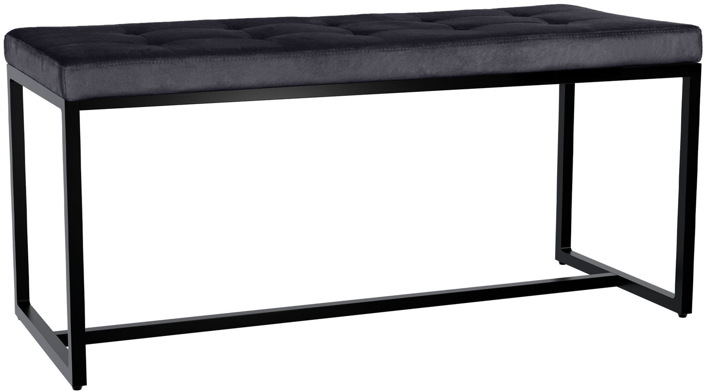 Sitzbank Barci mit schwarzem Gestell