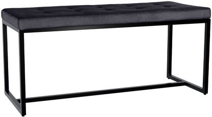 Sitzbank Barci mit schwarzem Gestell