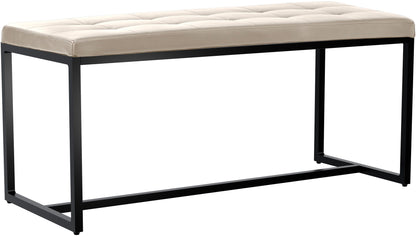 Sitzbank Barci mit schwarzem Gestell