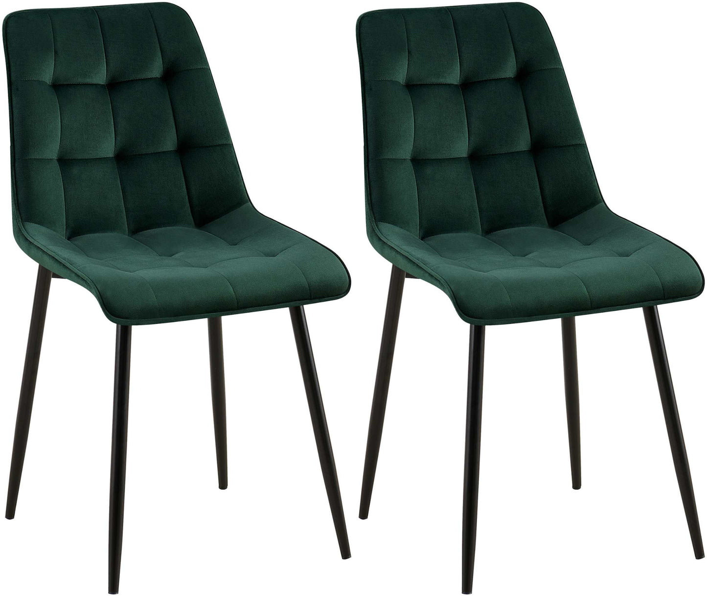 2er Set Esszimmerstuhl Gifford Samtbezug