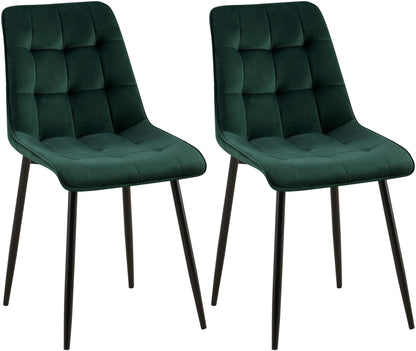 2er Set Esszimmerstuhl Gifford Samtbezug