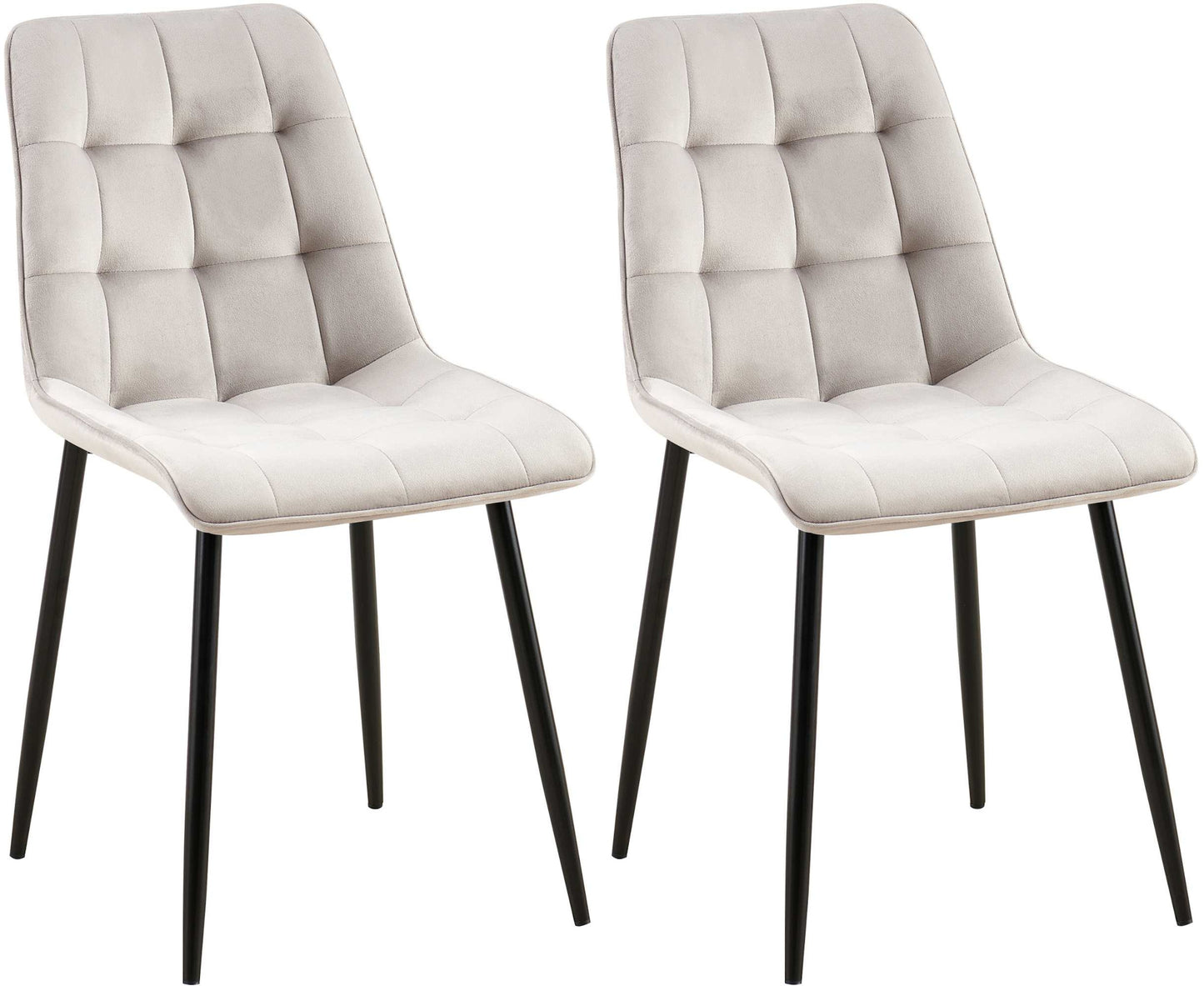 2er Set Esszimmerstuhl Gifford Samtbezug