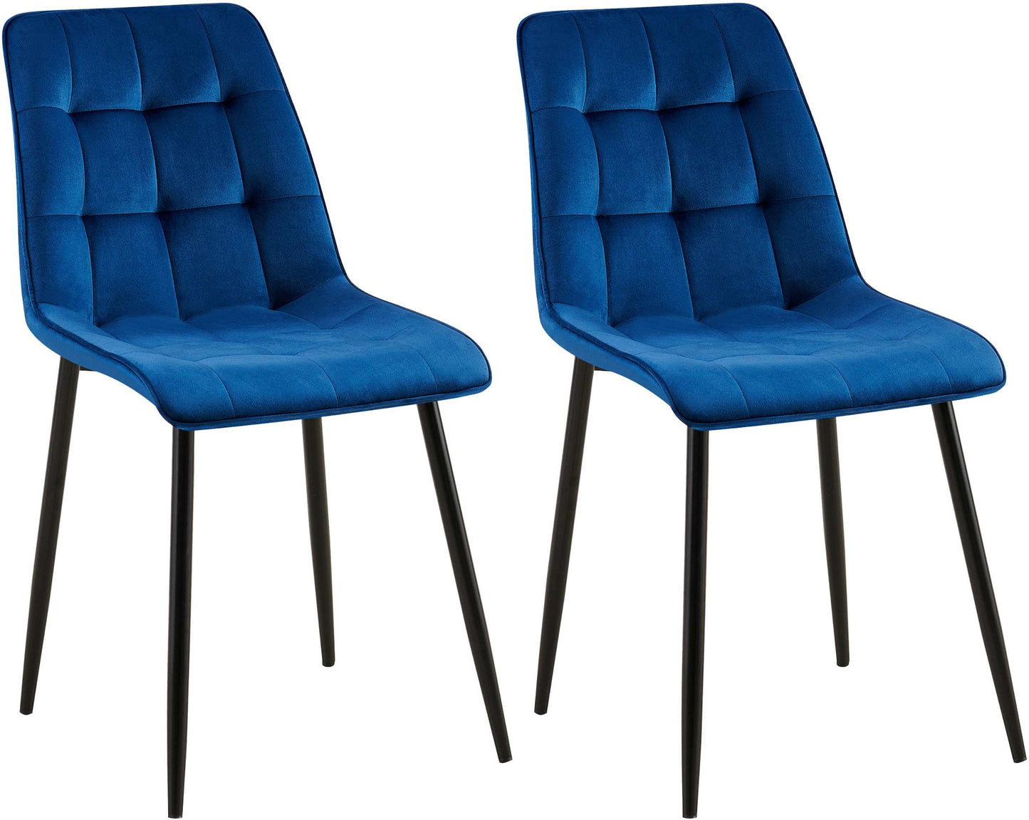 2er Set Esszimmerstuhl Gifford Samtbezug