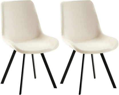 2er Set Esszimmerstuhl Lewes Samt