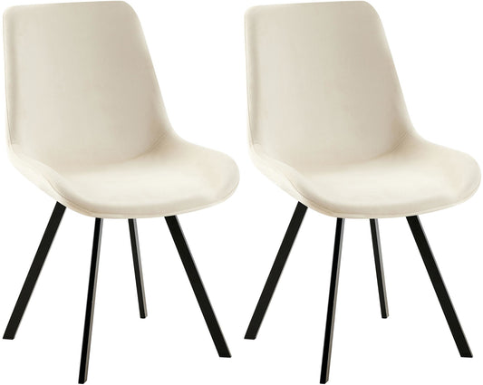 2er Set Esszimmerstuhl Lewes Samt