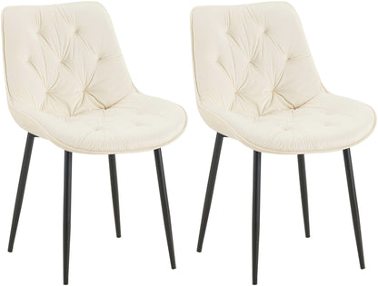 2er Set Esszimmerstuhl Wallace Samt