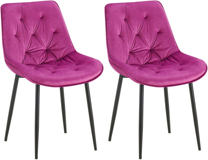 2er Set Esszimmerstuhl Wallace Samt