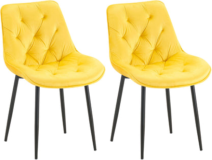 2er Set Esszimmerstuhl Wallace Samt