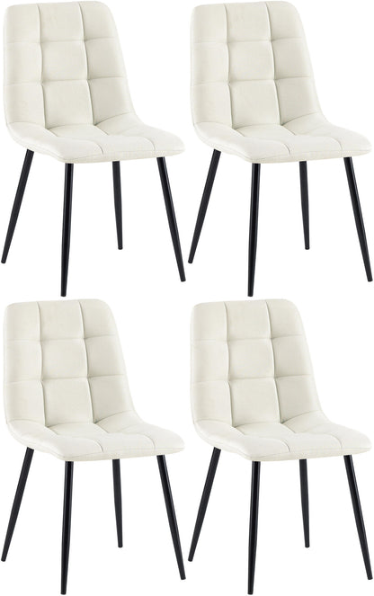 4er Set Esszimmerstühle Antibes Stoff