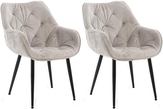 2er Set Stuhl Tanna Samt