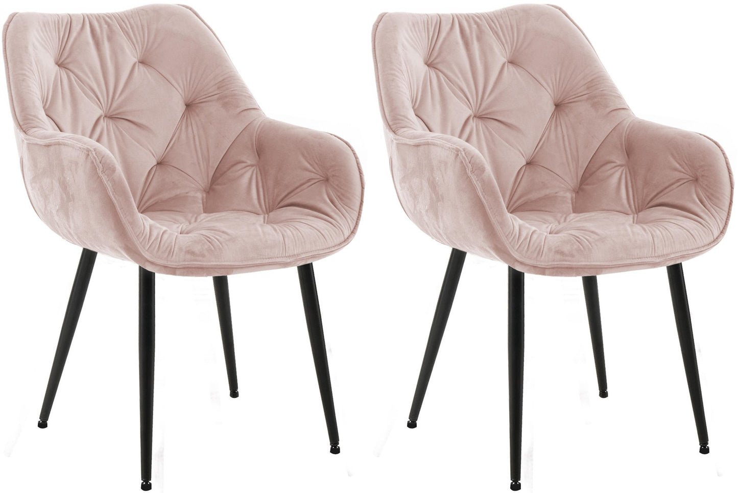 2er Set Stuhl Tanna Samt