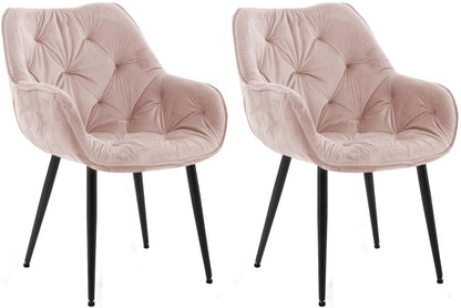 2er Set Stuhl Tanna Samt