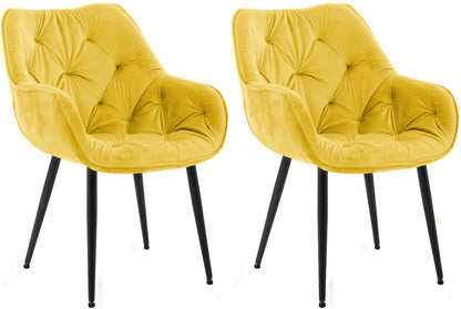 2er Set Stuhl Tanna Samt