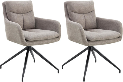 2er Set Esszimmerstuhl Somers Stoff