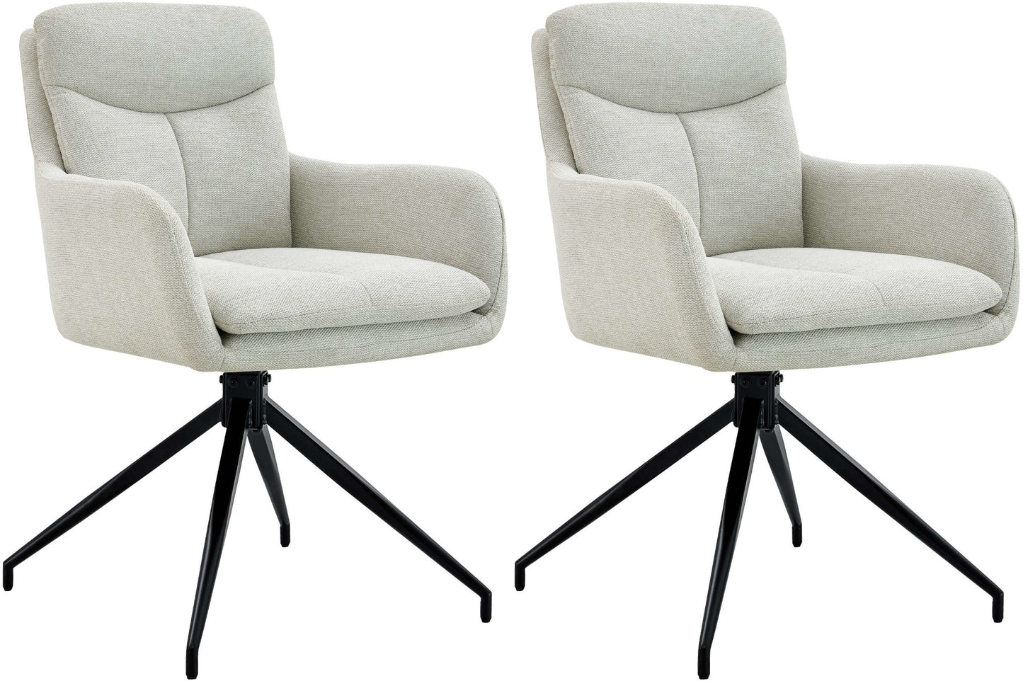 2er Set Esszimmerstuhl Somers Stoff