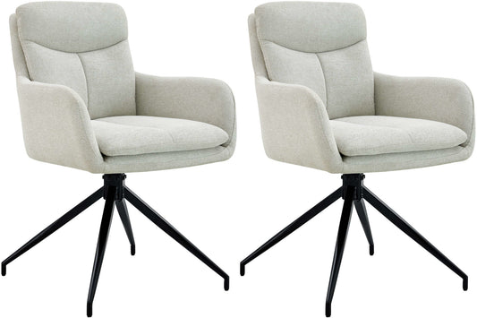 2er Set Esszimmerstuhl Somers Stoff