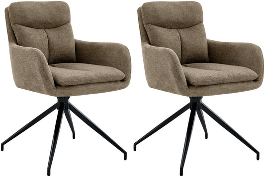 2er Set Esszimmerstuhl Somers Stoff