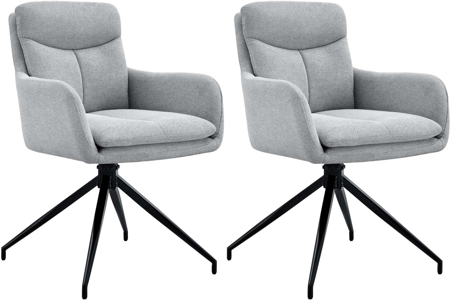 2er Set Esszimmerstuhl Somers Stoff