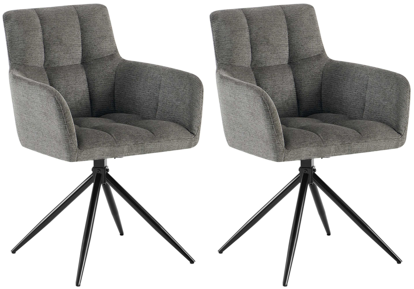 2er Set Esszimmerstuhl Jonah Stoff