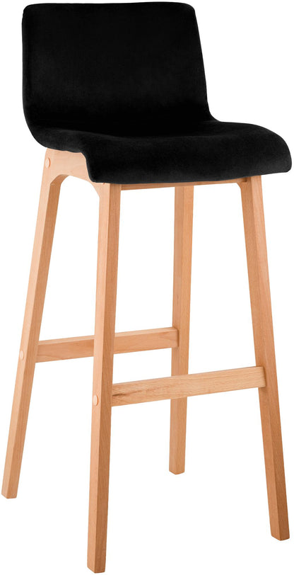 Barhocker Hover Samt Vierfußgestell Natura