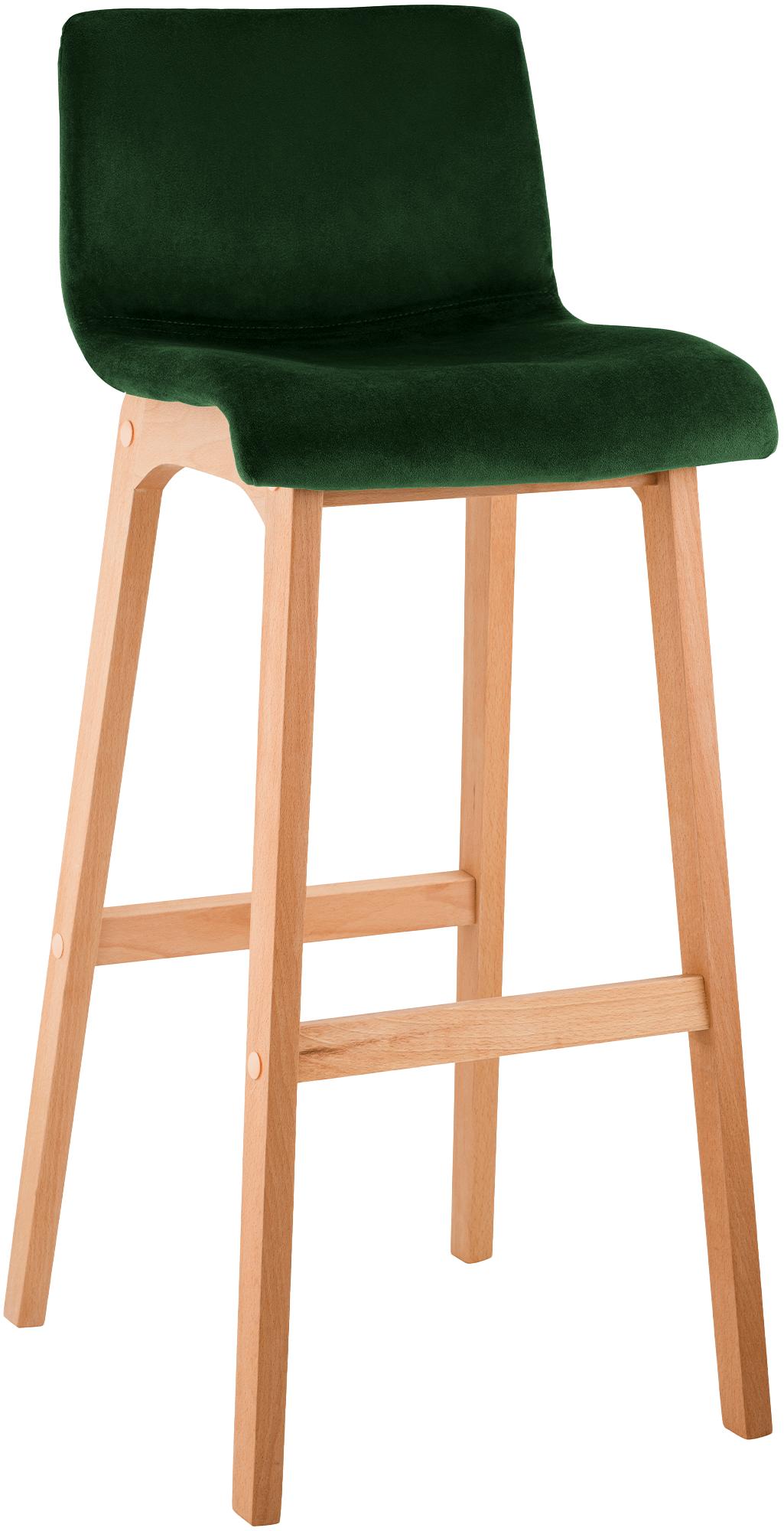 Barhocker Hover Samt Vierfußgestell Natura