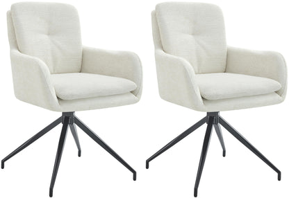 2er Set Esszimmerstühle Pickett Stoff