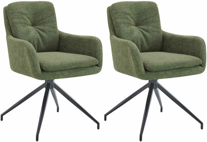 2er Set Esszimmerstühle Pickett Stoff