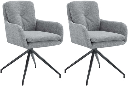 2er Set Esszimmerstühle Pickett Stoff