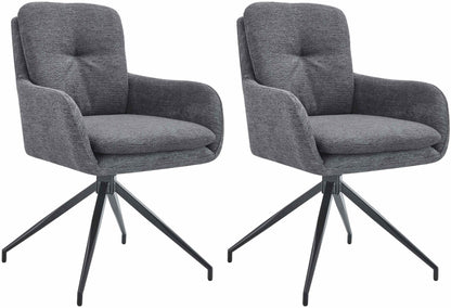 2er Set Esszimmerstühle Pickett Stoff