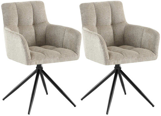 2er Set Esszimmerstuhl Jonah Stoff